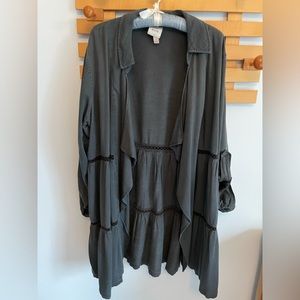 Knox Rose artistic grey swing jacket.